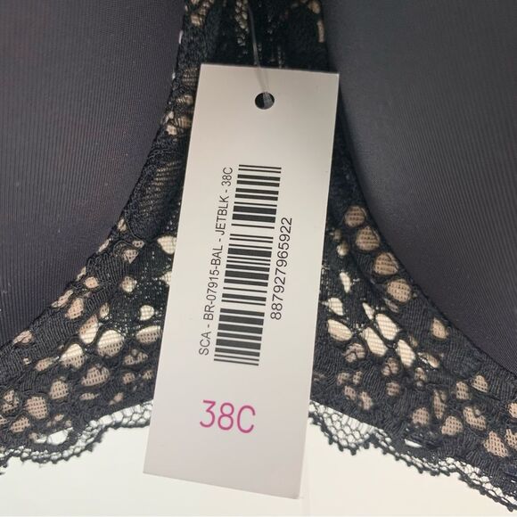 NWT Adore me black Lugo plus Contour strapless contour balconette bra size 38C - Picture 6 of 7